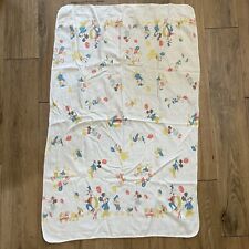 VTG Walt Disney Productions Baby Blanket Mickey Mouse and Friends picture