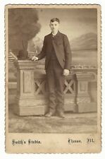 PORTRAIT OF A WELL DRESSED TEENAGE BOY IN CHENOA, ILLINOIS picture