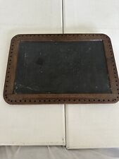 Vintage 1800’s Child’s School Slate. Lovely Designs Drawn Into Wood Alamance NC picture