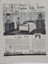 1939 Cushman Creations Furniture Fortune Mag Print Ad Capt. John Norton Vermont picture