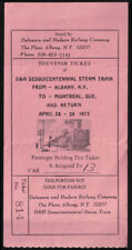 Delaware & Hudson Ry Sesquicentennial Steam Train Albany-Montreal tcket 1973 picture