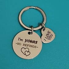 Romantic Couples Keychain Gift For Her Him Girlfriend Boyfriend Love Keyring Tag picture