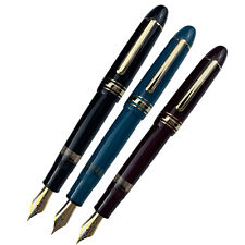 2023 Wingsung 630 Fountain Pen Resin Writing Pen Piston Gold Clip 0.5-0.7mm GiCR picture