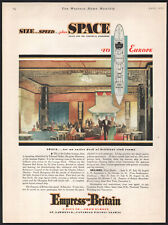 1931 Canadian Empress of Britain print ad Cathay Lounge by Edmund Dulac picture