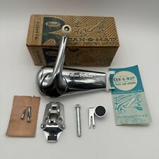 Vintage 1950s Rival Can-O-Mat Deluxe Wall Mount Magnetic Can Opener Chrome/White picture
