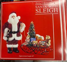New Vintage Sam's Holiday Santa With Sleigh 20