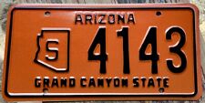 BEAUTIFUL UNISSUED 1966 BASE ARIZONA  STATE POLICE/GOVT. LICENSE PLATE, S 4143 picture