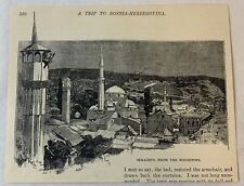 1895 magazine engraving ~ SARAJEVO FROM THE HOUSETOPS picture