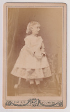 Emile Tourtin/Paris-Le Havre CDV - Child - Vintage Albumen Print c.1878 picture