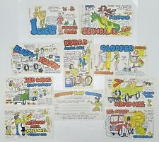 Vintage CB Ham Radio QSL Cards West Coast Clubs Lot of 10 Squeaky Comics B picture