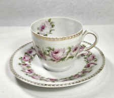Vintage Mignon Tea Cup & Saucer Set Bavaria - Floral picture