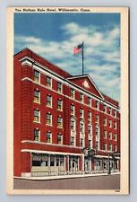 Willimantic CT-Connecticut, Nathan Hale Hotel, Antique Vintage Souvenir Postcard picture