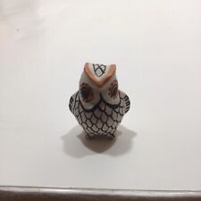 Vintage Native American Acoma Pueblo Pottery Effigy Owl Signed New Mexico picture
