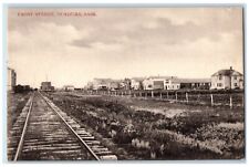 c1910's Front Street Dundurn Saskatchewan Canada, Railroad Scene Posted Postcard picture