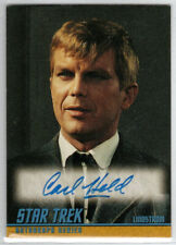STAR TREK ORIGINAL SERIES 40TH ANNIVERSARY A104 CARL HELD AS LINDSTROM AUTOGRAPH picture