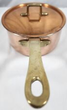 Vintage ODI (Old Dutch Intnl)  Copper Saucepan Brass Handle w/Lid picture