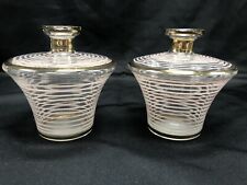Vintage Pair Of Art Deco Perfume Bottles No Stoppers picture