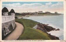  Postcard Along Cliff Walk South from Estate Perry Belmont Newport RI  picture