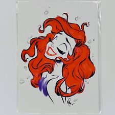 Princess Ariel Postcard Disney WonderGround Gallery Little Mermaid Pollett Parks picture