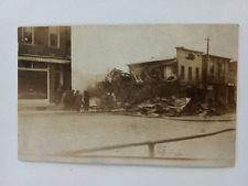 GREENWICH OHIO REAL PHOTO POSTCARD DEC 9 1916 FIRE DISASTER WILLARD NEW LONDON picture