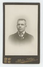 Antique CDV Circa 1870s Handsome Young Man in Suit & Tie Omistaa picture