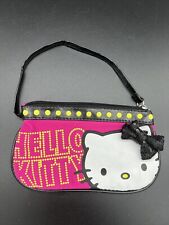 Sanrio Hello Kitty Pink Yellow Black  Wristlet Wallet, Purse 2012 with Bow picture