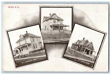 Velva North Dakota ND Postcard Multiview Residence Exterior 1907 Vintage Antique picture