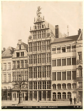 G.H. Belgium, Antwerp, The Spanish House Vintage Albumen Print. Albu Print picture