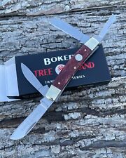 TREE BRAND BOKER c 1095 CARBON BLADES SMOOTH BROWN 4 BLADE CONGRESS KNIFE KNIVES picture