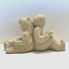 Austin Sculptures “Book Lovers” by Dee Crowley Boy & Girl Reading Vintage 1996 picture