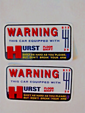 Hurst Floor Shifter WARNING Sticker Meaning picture