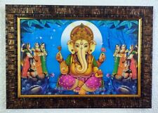 Lord Ganesh Ganpati Wooden Photo Frame For Wall Hanging picture