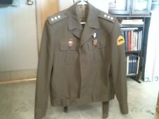 POLISH PEOPLES ARMY FIRST LIEUTENANT COLD WAR DECORATED JACKET 1980 - EXCELLENT picture