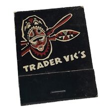Vintage TRADER VIC's @ The Palmer House Hotel, Chicago, IL Unstruck Matchbook picture