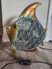 VTG Deco Breeze Metal ONE SPEED Nautical Ocean Tropical Table Top Fish Fan picture