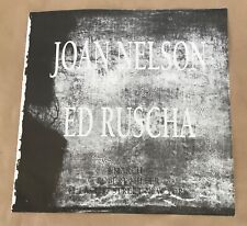 Joan Nelson & Ed Ruscha exhibition gallery ad 1990 vintage art magazne print picture