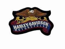 HARLEY DAVIDSON EAGLE BANNER EMBROIDERED PATCH 10x6