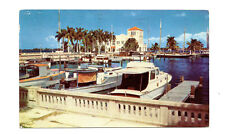 Bradenton FL Florida Postcard Memorial Pier Docks Boats c1950s picture
