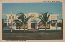 Biscayne Arms Hotel Apartments Miami FL Florida linen postcard G685 picture