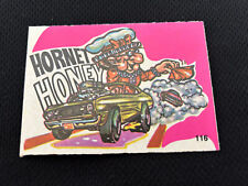 1973 FABULOUS ODD RODS #116 HORNET HONEY DONRUSS PINK NM STICKER CARD picture