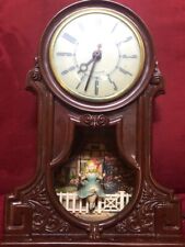 1950's MASTERCRAFTERS Swinging Girl #119 Animated Lighted Bakelite Mantel Clock picture