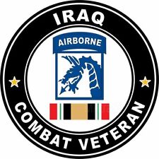 US Army 18th Airborne Corps Iraq Combat Veteran Self-adhesive Vinyl Decal picture