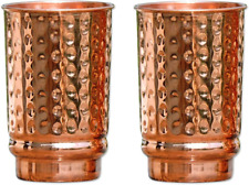 Hammered Pure Copper Tumblers Set of 2, UNLINED, UNCOATED and LACQUER Free | 350 picture