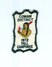 BSA Cowaw District 1972 Fall Camporee patch picture