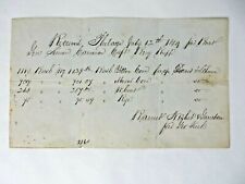1849 Handwritten RCPT. Gen. Simon Cameron (Sec of War under Abe Lincoln) #12163 picture