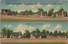 CAMDENTON, Missouri LINEN Postcard 