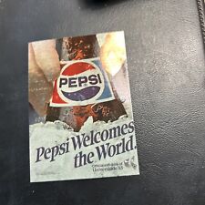 Jb18 Pepsi-Cola Premium 1996 Dart #58 Welcomes The World Pepsi Max 1993 picture