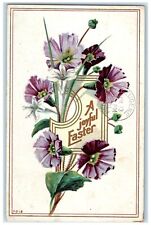 1911 Easter Flowers DPO Clifton Oregon OR Embossed Posted Antique Postcard picture