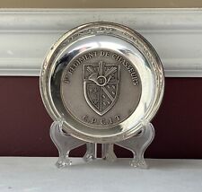 VTG French Silver Plate Bowl 1er Regiment De Chasseurs Gift To US General picture