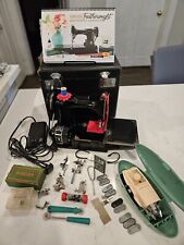 Vintage 1948 Singer 221J Featherweight With Case & Lots of Accessories picture